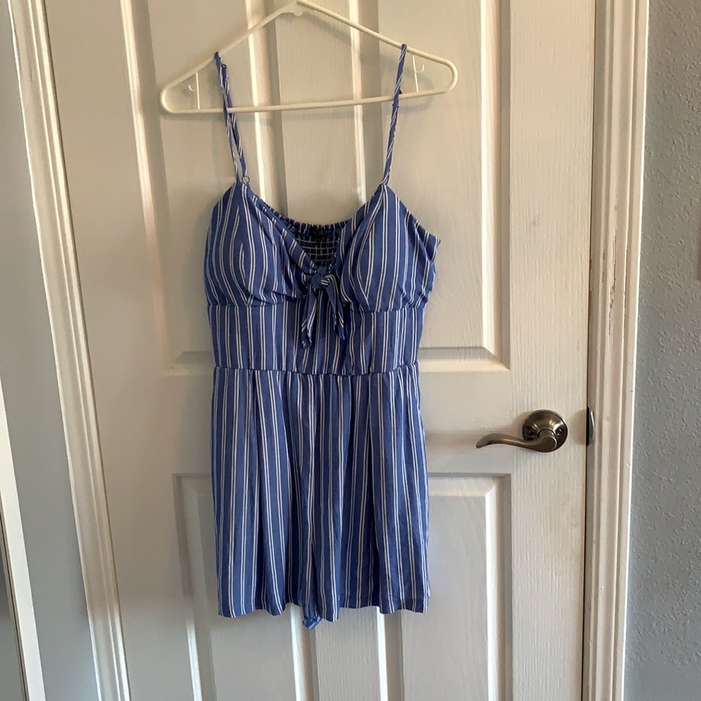 ~Lily Rose Blue Romper